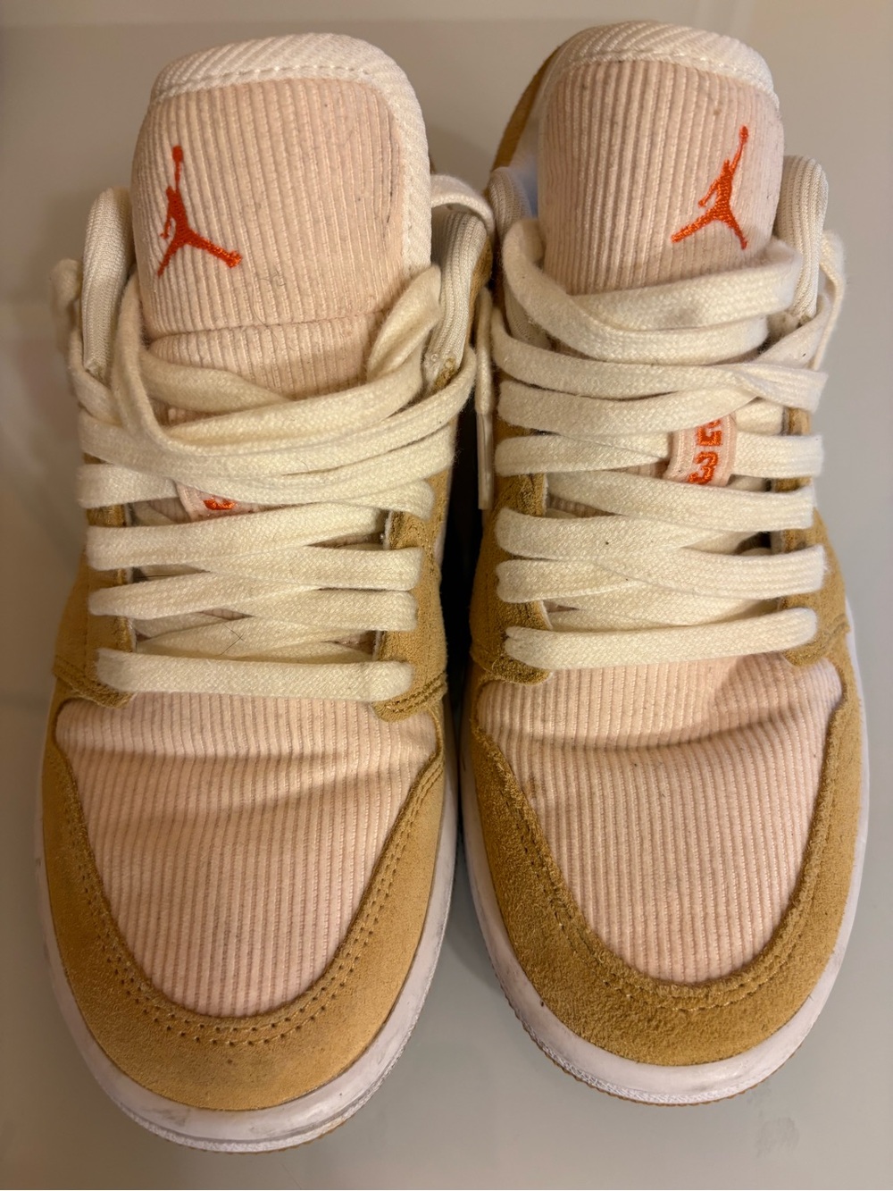 Jordan Women's Corduroy and Suede Sneakers, 1 Low SE Twine